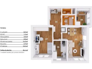 Pronájem bytu 3+kk, Benešov, U Pivovaru, 63 m2