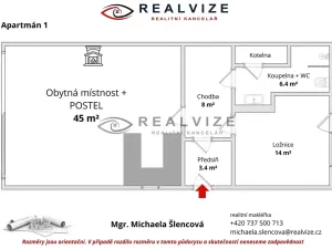 Prodej apartmánu, Lipí, 155 m2