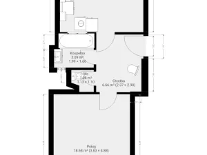 Pronájem bytu 2+kk, Brno - Zábrdovice, Kuldova, 50 m2