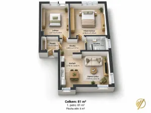 Pronájem bytu 3+kk, Mladá Boleslav, Luční, 81 m2
