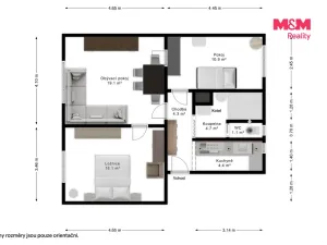 Prodej bytu 3+1, Nýrsko, Československých legií, 71 m2