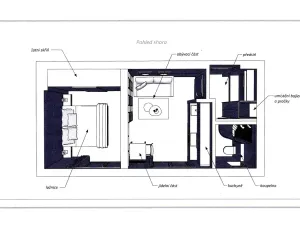 Pronájem bytu 1+kk, Praha - Žižkov, Slavíkova, 42 m2