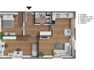 Prodej bytu 3+kk, Žacléř, Na Pilíři, 73 m2