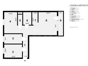 Pronájem bytu 3+1, Ostrava - Výškovice, Výškovická, 68 m2