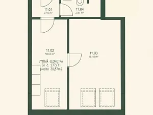 Prodej bytu 2+kk, Roudnice nad Labem, Havlíčkova, 31 m2
