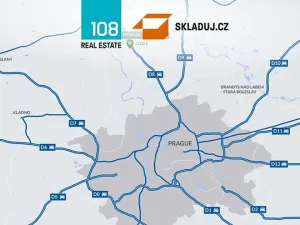Pronájem skladu, Kozomín, 1200 m2