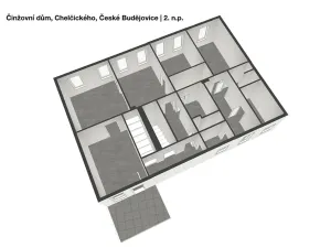 Prodej činžovního domu, České Budějovice, Chelčického, 489 m2
