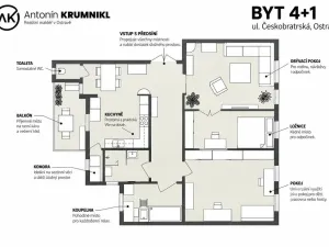Prodej bytu 4+1, Ostrava - Moravská Ostrava, Českobratrská, 109 m2