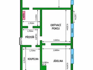 Pronájem bytu 2+1, Praha - Ruzyně, U silnice, 63 m2
