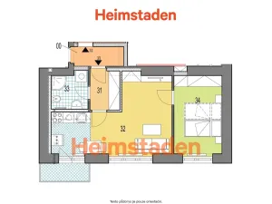 Pronájem bytu 2+kk, Havířov - Šumbark, Slovenského národního povstání, 38 m2
