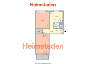 Pronájem bytu 2+1, Ostrava - Moravská Ostrava, Lechowiczova, 60 m2