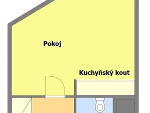 Pronájem bytu 1+kk, Praha - Libeň, Drahobejlova, 33 m2
