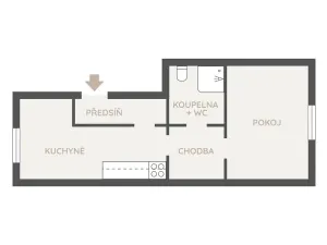Prodej bytu 1+1, Praha - Libeň, Na Dědince, 37 m2