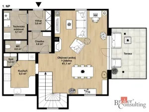 Pronájem rodinného domu, Dýšina, Za Farou, 130 m2