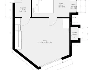 Pronájem bytu 2+kk, Brno - Trnitá, Špitálka, 38 m2