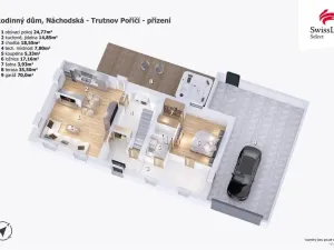 Prodej rodinného domu, Trutnov - Poříčí, Náchodská, 196 m2