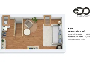 Prodej bytu 2+kk, Neveklov, Pod Radnicí, 56 m2