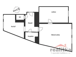 Pronájem bytu 2+1, Opava - Předměstí, Nákladní, 60 m2