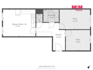 Prodej bytu 3+kk, Králův Dvůr, Popelky Biliánové, 56 m2