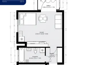 Prodej bytu 1+kk, Heřmanova Huť, U Pondu, 35 m2