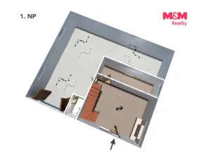 Pronájem rodinného domu, Šestajovice, Ve Skalkách, 125 m2