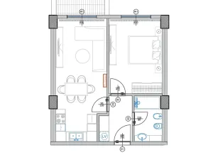 Prodej bytu 2+kk, Qerret, Albánie, 58 m2