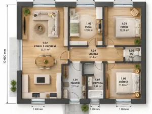 Prodej rodinného domu, Velký Týnec, 92 m2