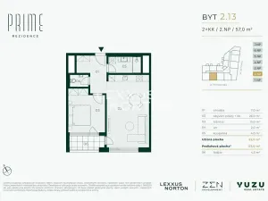 Prodej bytu 2+kk, Praha - Libeň, Primátorská, 52 m2