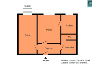 Pronájem bytu 2+1, Olomouc, Fischerova, 45 m2