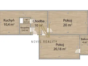 Prodej bytu 2+1, Stříbro, Nerudova, 72 m2