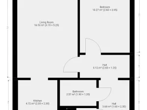 Pronájem bytu 2+kk, Praha - Ruzyně, Ciolkovského, 41 m2