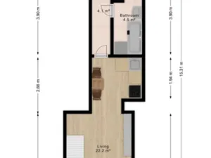 Prodej bytu 1+kk, Praha - Holešovice, Ortenovo náměstí, 37 m2