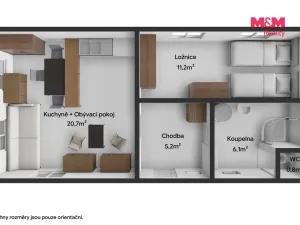 Prodej rodinného domu, Němčice, 44 m2