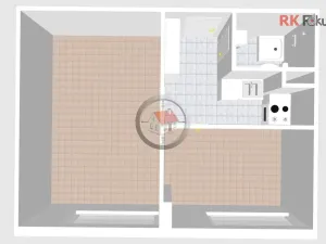 Pronájem bytu 2+kk, Třebíč - Borovina, Řípovská, 34 m2