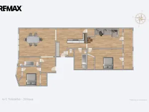 Prodej bytu 2+kk, Jihlava, Tolstého, 74 m2