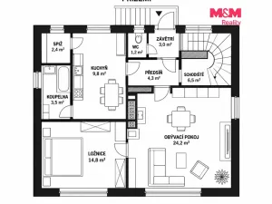 Prodej rodinného domu, Šenov, Na Farském, 56 m2