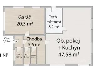 Prodej rodinného domu, Chotíkov, 167 m2