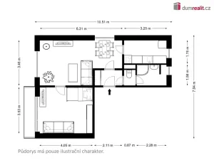 Pronájem bytu 2+1, České Budějovice - České Budějovice 7, L. M. Pařízka, 50 m2
