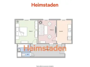 Pronájem bytu 2+1, Ostrava - Poruba, Komenského, 59 m2