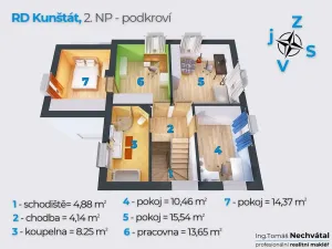 Prodej rodinného domu, Kunštát, Pod Hlubnou, 121 m2