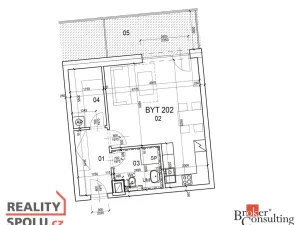 Pronájem bytu 1+kk, Brno - Jehnice, Kleštínek, 56 m2
