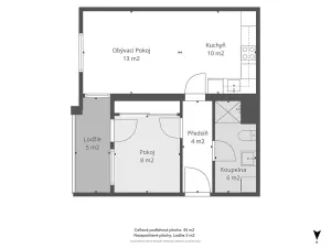 Pronájem bytu 2+kk, Vestec, U Strouhy, 41 m2