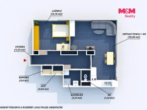 Prodej bytu 2+kk, Rokycany - Nové Město, Barákova, 61 m2