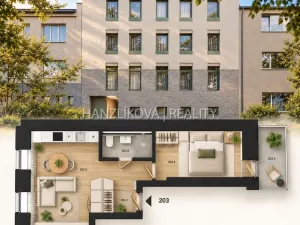 Prodej bytu 2+kk, České Budějovice - České Budějovice 5, Ledenická, 37 m2