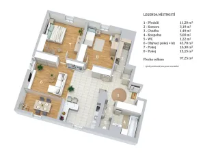 Prodej bytu 3+kk, Praha - Suchdol, K Horoměřicům, 97 m2