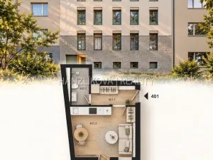 Prodej bytu 1+kk, České Budějovice - České Budějovice 5, Ledenická, 26 m2
