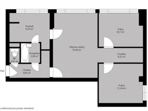 Prodej bytu 3+1, Kolín - Kolín II, Masarykova, 60 m2