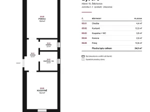 Prodej bytu 2+kk, Štěchovice, 35 m2