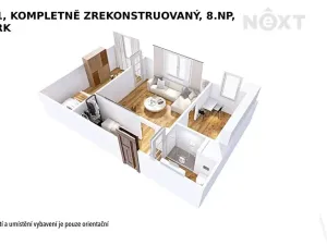 Pronájem bytu 2+1, Šumperk, Jugoslávská, 46 m2