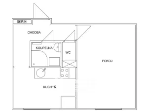 Pronájem bytu 1+1, Olomouc - Nová Ulice, tř. Míru, 35 m2